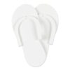 White Pedicure Slippers - 12 Pack