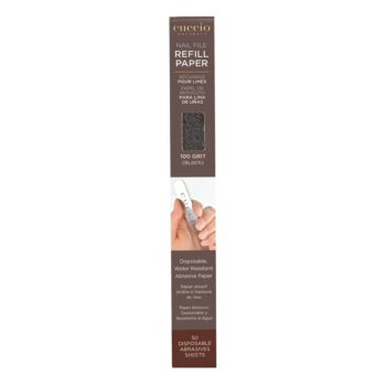 Manicure Abrasive Paper Refills 100 grit (Black) - 50 pack