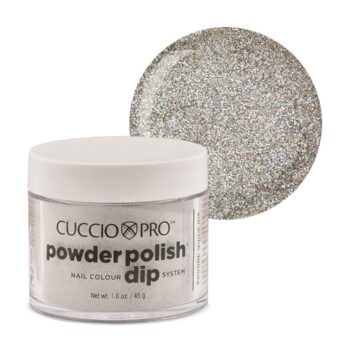 Powder Polish Dip System - Silver w/ Rainbow Mica Dipping Powder 45g (1.6oz)