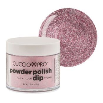 Powder Polish Dip System - Pink w/Silver Glitter Dipping Powder 45g (1.6oz)