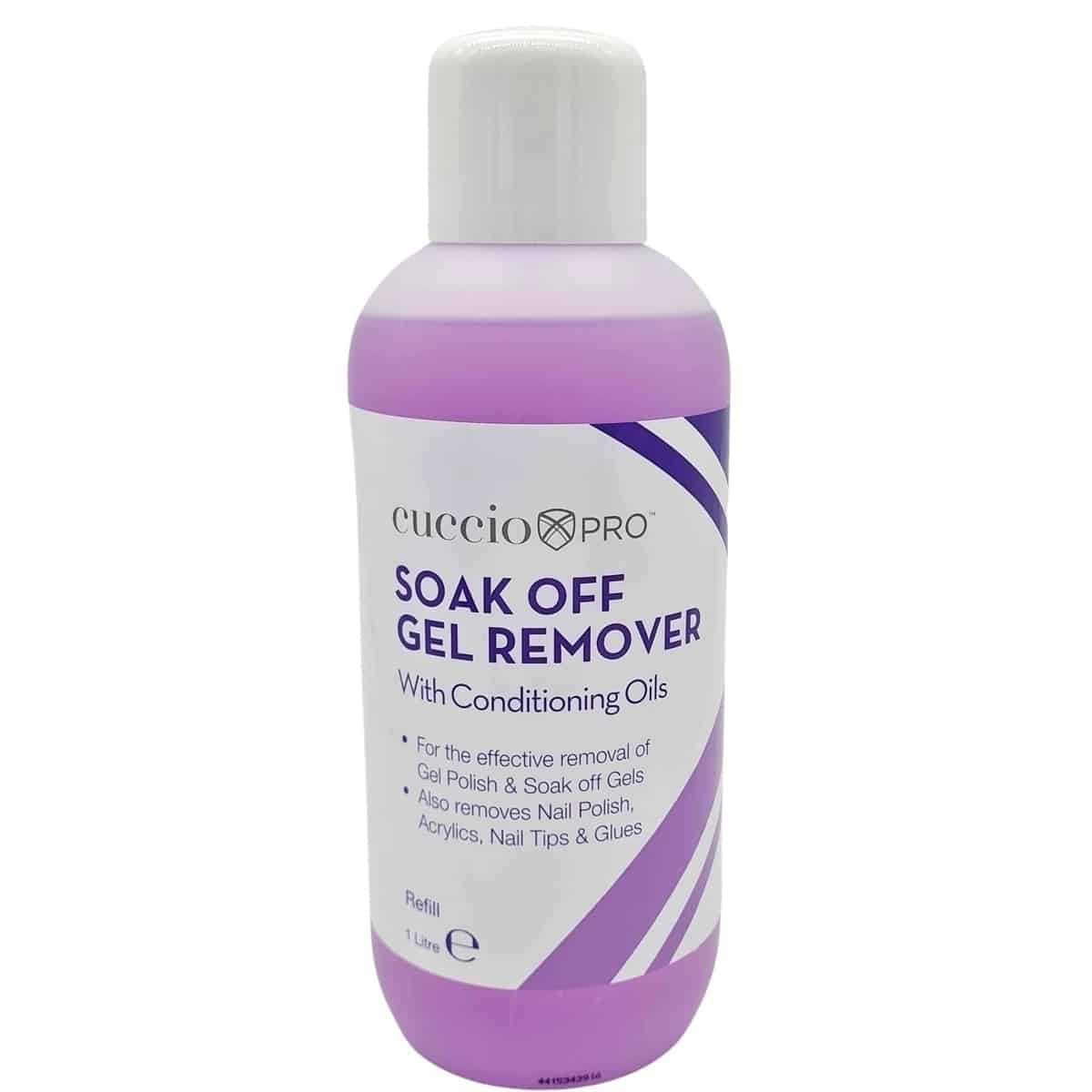 Soak Off Gel Remover with Conditioning Oils 1 Litre Refill