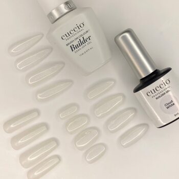 Cuccio Pro Brush On Colour Builder Gel with Calcium – Cloud White | LED/UV - 13ml - Image 2