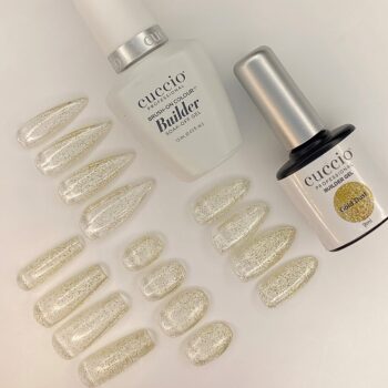 Cuccio Pro Brush On Colour Builder Gel with Calcium – Gold Dust | LED/UV - Image 2