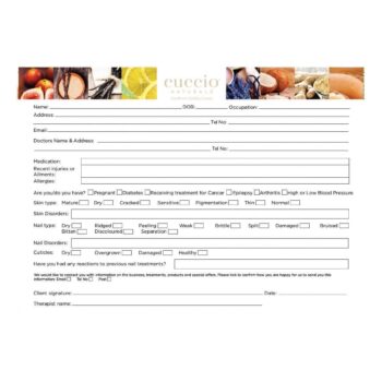 Cuccio Naturale Consultation Card 50 pack