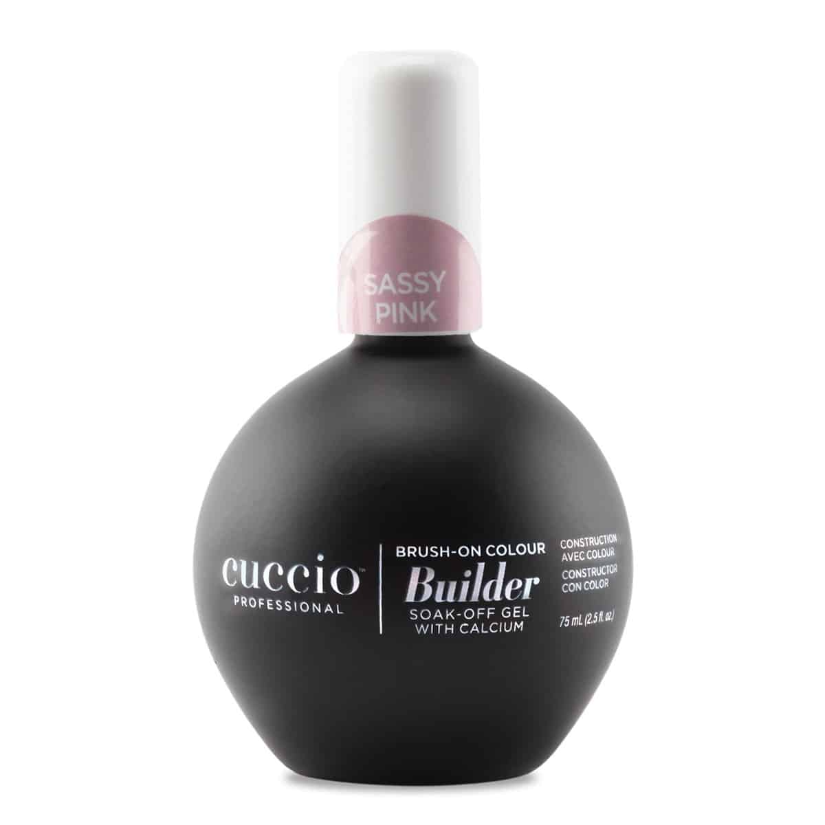 Cuccio Pro Brush On Colour Builder Gel with Calcium – Sassy Pink | LED/UV - 68ml
