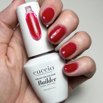 Cuccio Pro Brush On Colour Builder Gel with Calcium – Scarlet | LED/UV - 13ml - Image 4