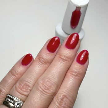 Cuccio Pro Brush On Colour Builder Gel with Calcium – Scarlet | LED/UV - 13ml - Image 5