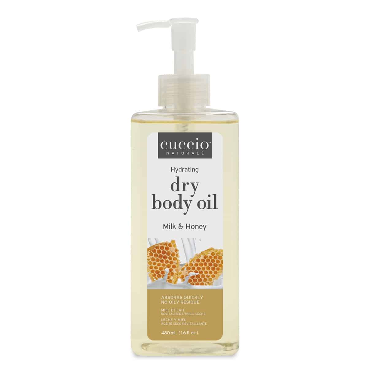 Dry Body Oil 458ml (15.5oz) Refill - Milk & Honey with pump