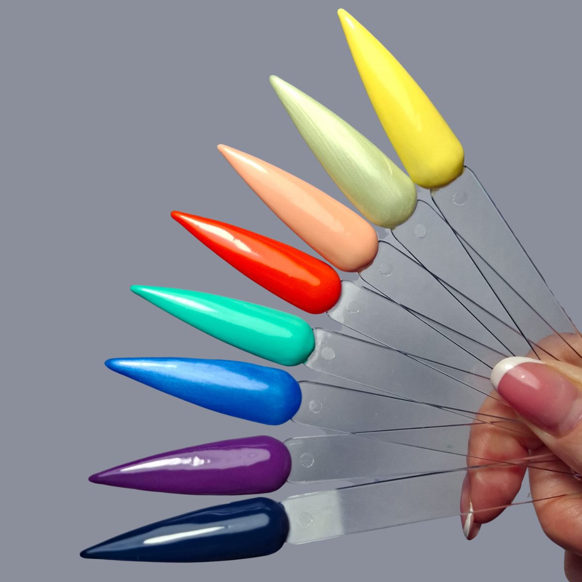 Nail Tip Samples with Spellbound Collection colours