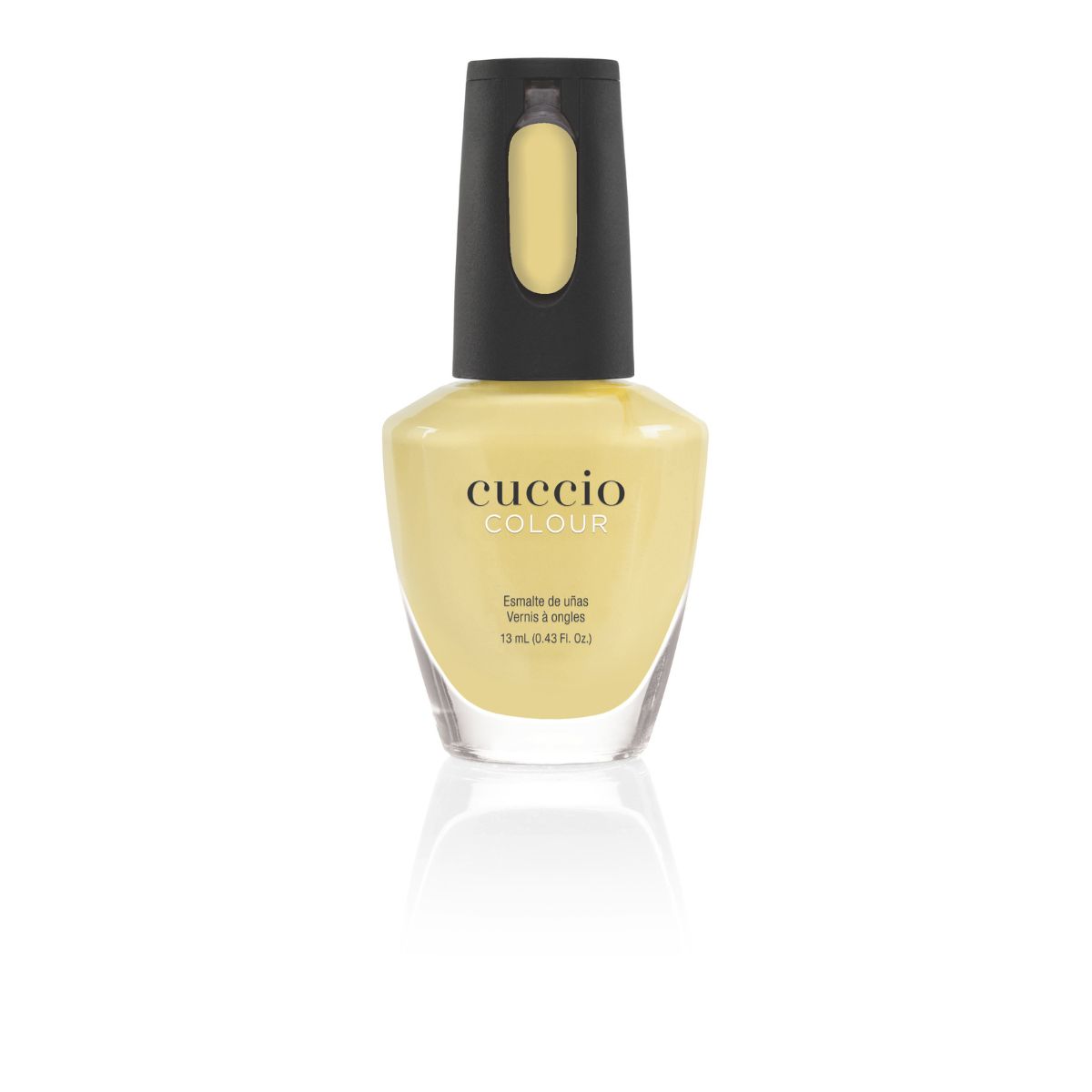 Sunlit Smirk - Sun Yellow Creme Professional Nail Lacquer - Cuccio Colour Nail Polish 13ml