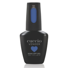 Cuccio Colour Veneer Blue Bliss Pearlescent Blue gel nail polish bottle from the Spellbound Collection