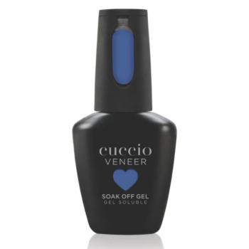 Cuccio Colour Veneer Blue Bliss Pearlescent Blue gel nail polish bottle from the Spellbound Collection