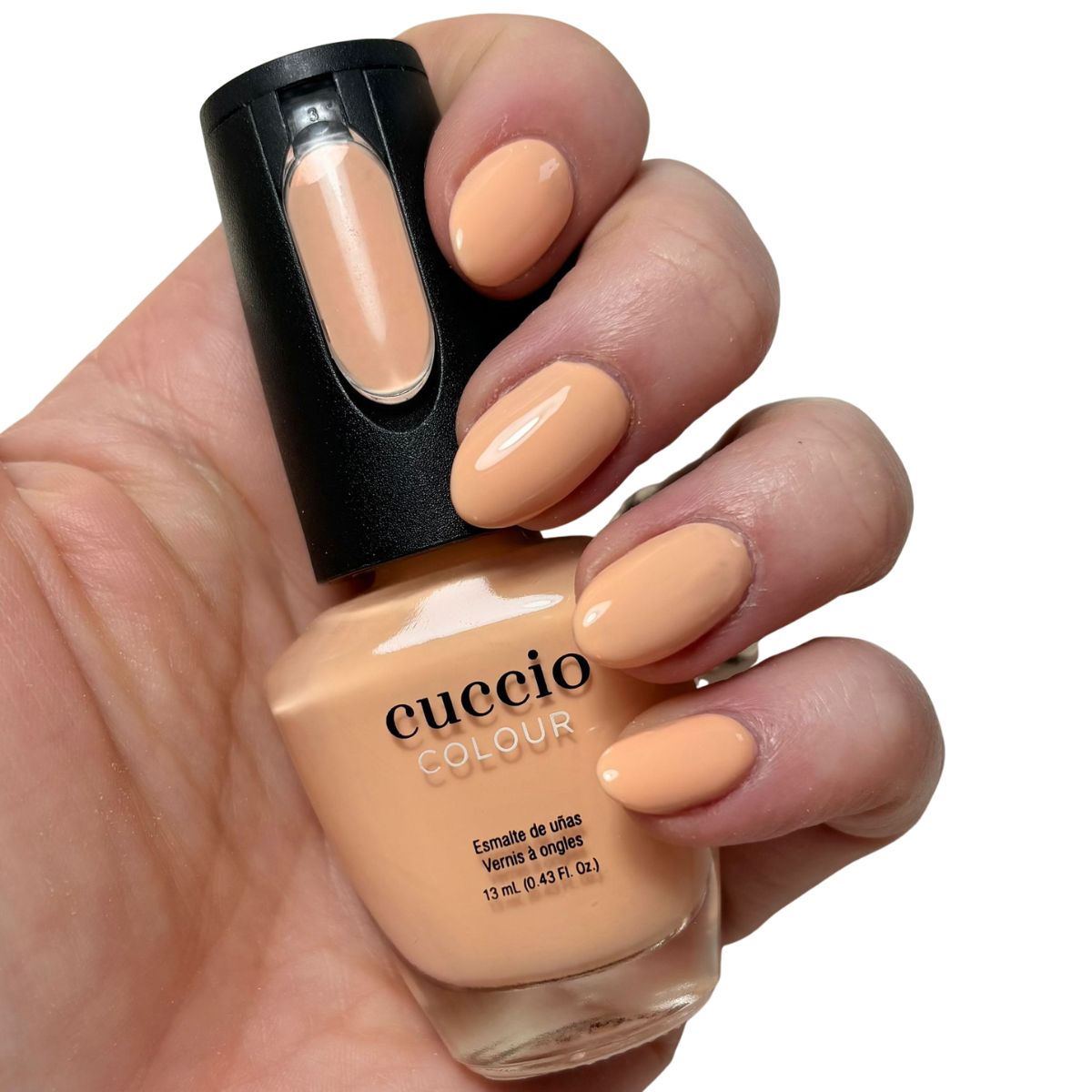 Happy Haze - Peachy Nude Creme Professional Nail Lacquer - Cuccio Colour Nail Polish 13ml