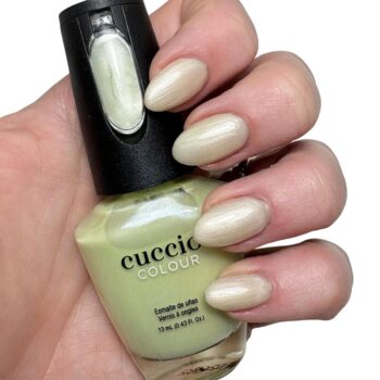 Summer 'N' Shine - Pearlescent Light Sage Green Professional Nail Lacquer - Cuccio Colour Nail Polish 13ml