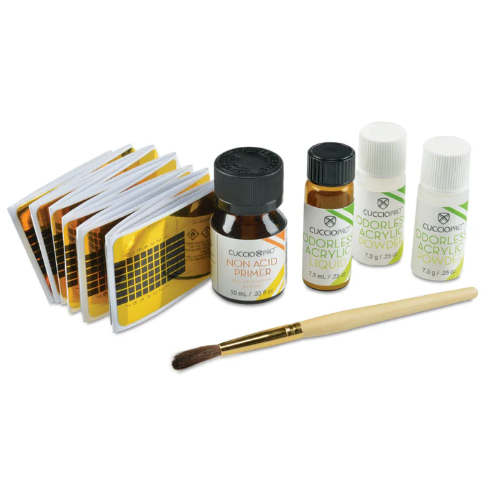 Odourless Acrylic Nail Kit - Clear / White - Image 2