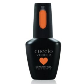 Cuccio Colour Veneer Warm Whim Orange gel nail polish bottle from the Spellbound Collection