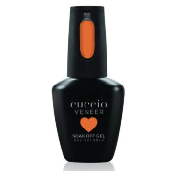Cuccio Colour Veneer Warm Whim Orange gel nail polish bottle from the Spellbound Collection