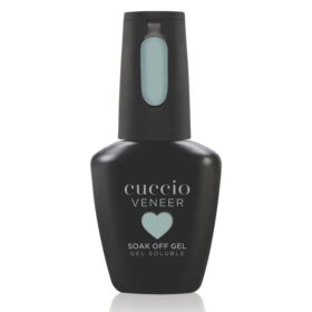 Cuccio Colour Veneer Sea Me Go Aqua Blue gel nail polish bottle from the Spellbound Collection