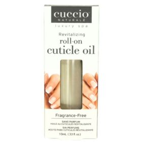 Cuccio Naturále Fragrance-Free Cuticle Oil – 10ml Rollerball for Sensitive Skin