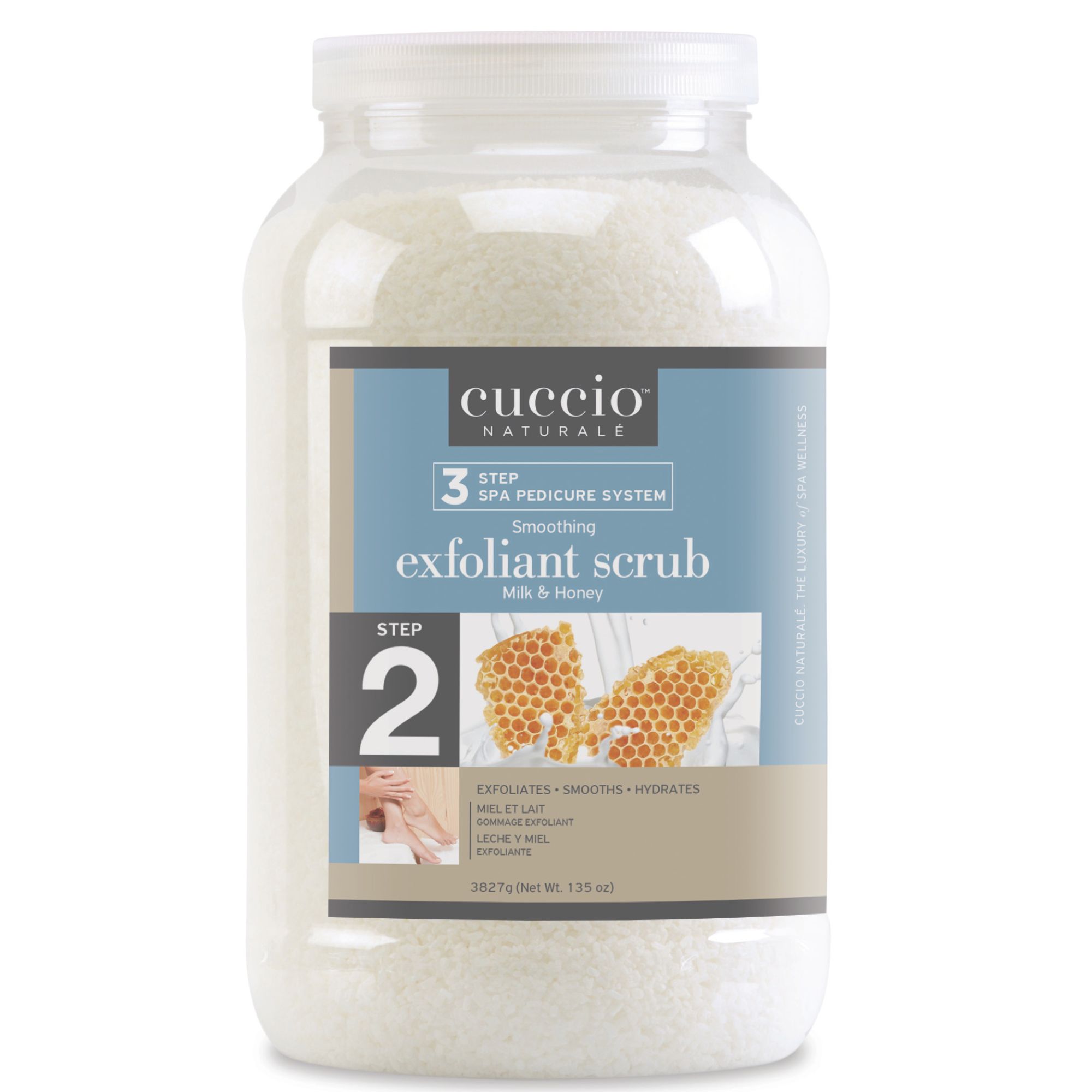 Cuccio Naturale Milk & Honey Smoothing Exfoliant Scrub (135 oz)