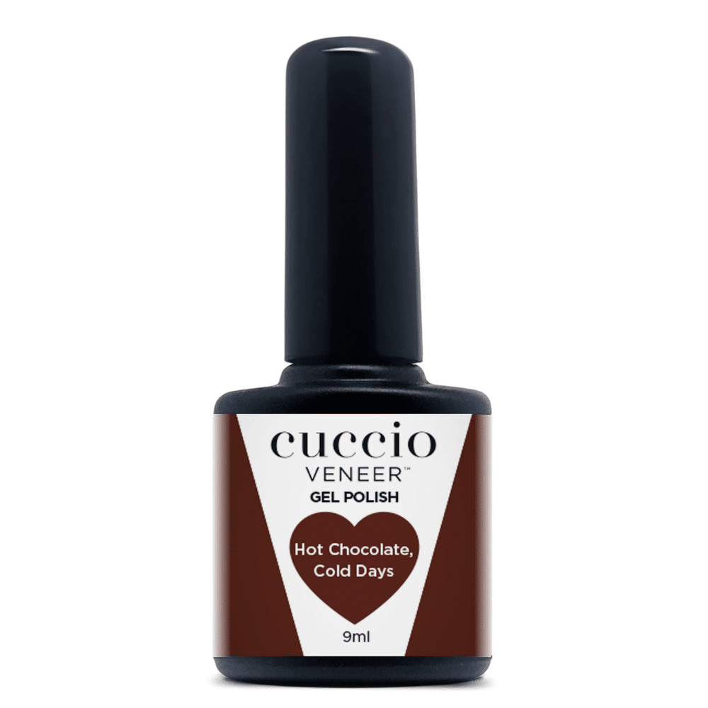 Cuccio Colour Veneer professional gel nail polish bottle showing premium salon grade nail colour packaging.