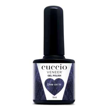 Cuccio Colour Veneer professional gel nail polish bottle showing premium salon grade nail colour packaging.