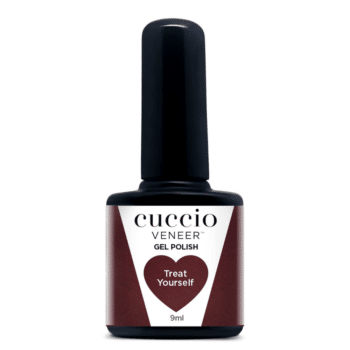 Cuccio Colour Veneer professional gel nail polish bottle showing premium salon grade nail colour packaging.