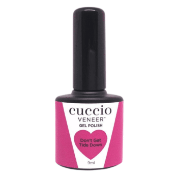 Cuccio Colour Veneer professional gel nail polish bottle showing premium salon grade nail colour packaging.