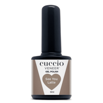 Cuccio Colour Veneer professional gel nail polish bottle showing premium salon grade nail colour packaging.
