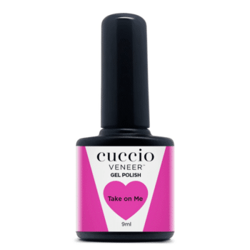 Cuccio Colour Veneer professional gel nail polish bottle showing premium salon grade nail colour packaging.