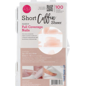 ASP Skin Tones Sheer Nude Full Coverage Nail Tips 100pk