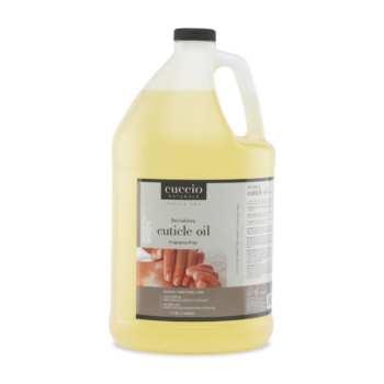 Cuccio Fragrance Free Cuticle Oil 128oz (1 Gallon) bulk refill bottle for salons